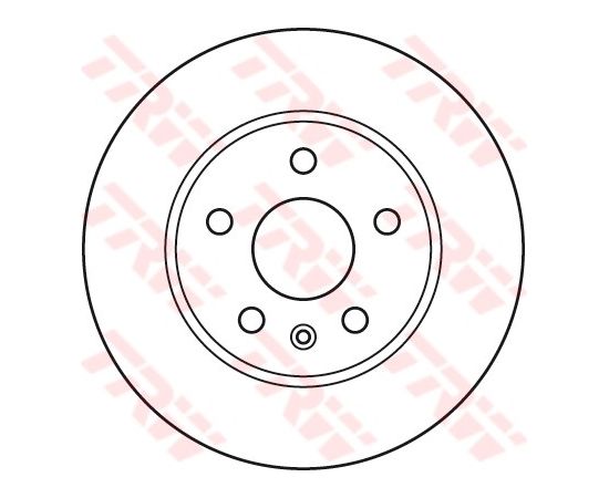 TRW Bremžu disks DF4995S