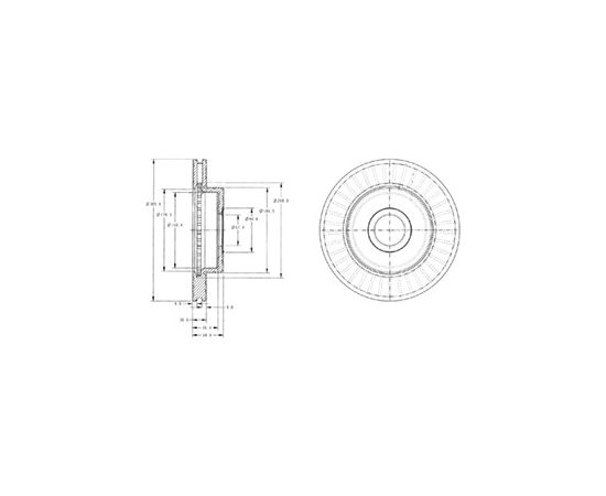 Delphi Bremžu disks BG3659