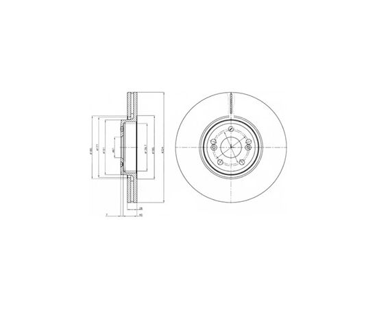 Delphi Bremžu disks BG9687