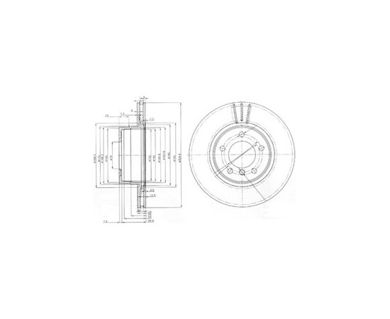 Delphi Bremžu disks BG3870