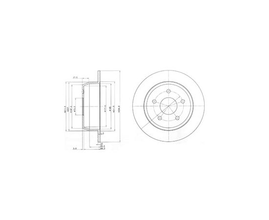 Delphi Bremžu disks BG3660