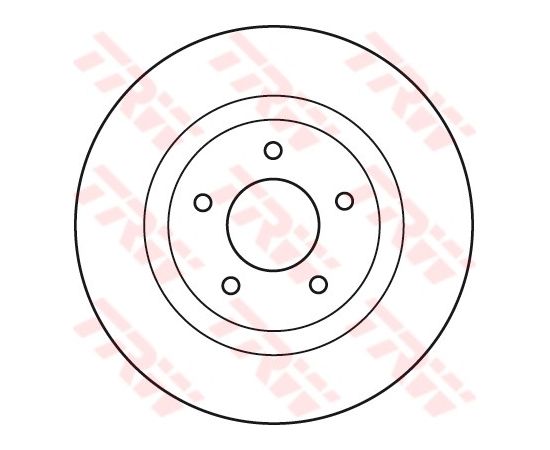 TRW Bremžu disks DF4964