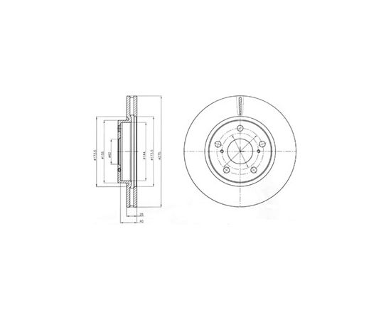 Delphi Bremžu disks BG4304