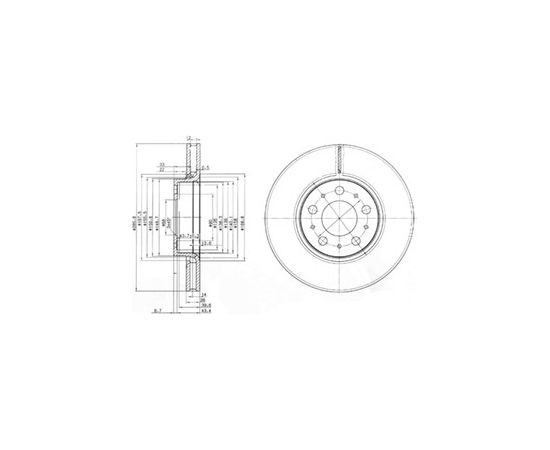 Delphi Bremžu disks BG3513