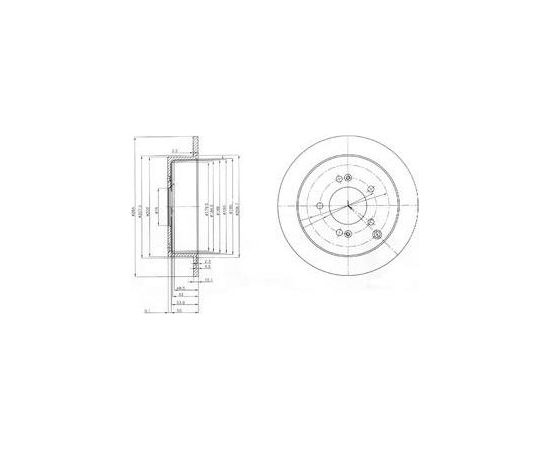 Delphi Bremžu disks BG3680