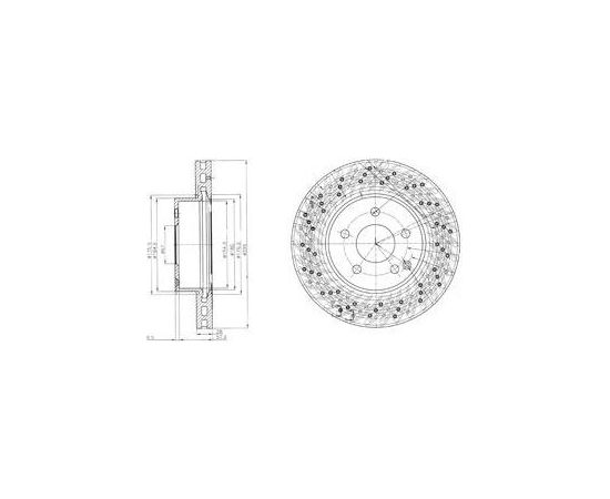 Delphi Bremžu disks BG4142C