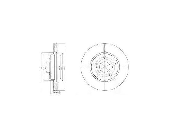 Delphi Bremžu disks BG4232