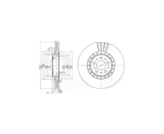 Delphi Bremžu disks BG9783C