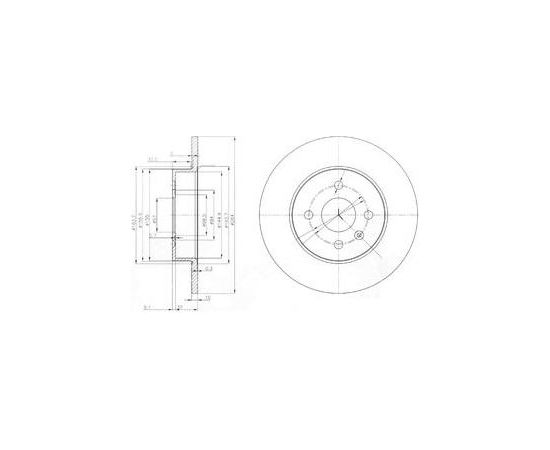 Delphi Bremžu disks BG3885C