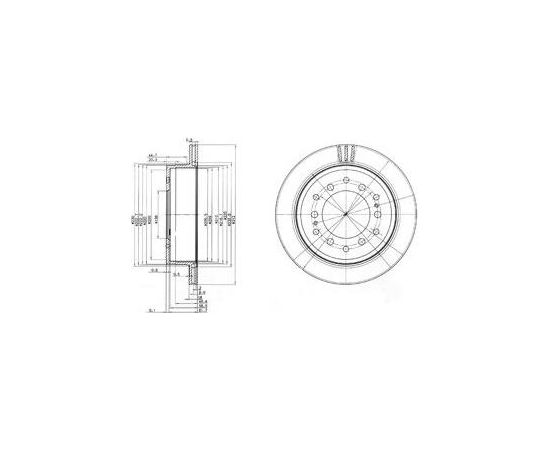 Delphi Bremžu disks BG3557