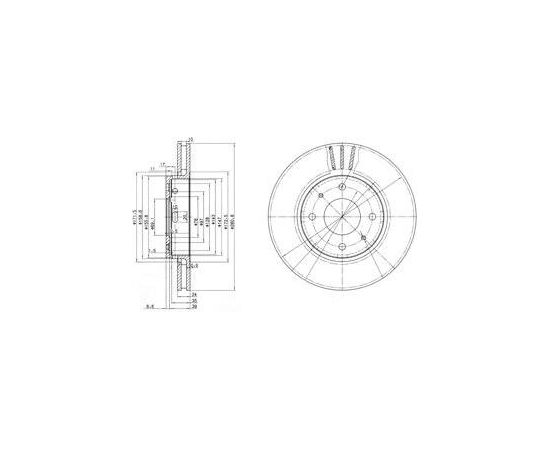 Delphi Bremžu disks BG3501