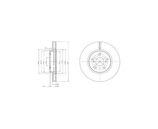 Delphi Bremžu disks BG4139C