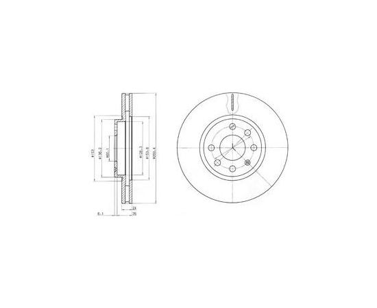 Delphi Bremžu disks BG3569C