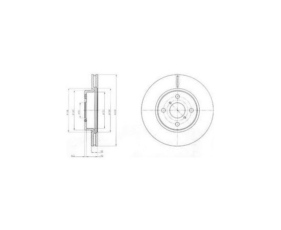 Delphi Bremžu disks BG4116