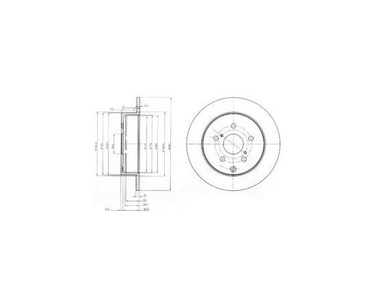 Delphi Bremžu disks BG4051