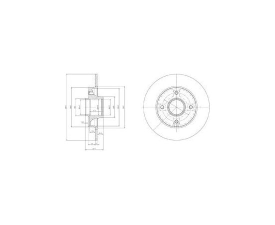 Delphi Bremžu disks BG9021RSC