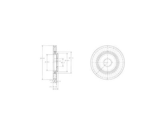 Delphi Bremžu disks BG3620C