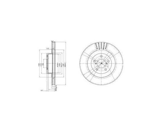 Delphi Bremžu disks BG3413