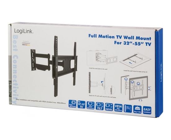 LOGILINK -  TV Sienas stiprinājums , 32-55'', max. 50 kg