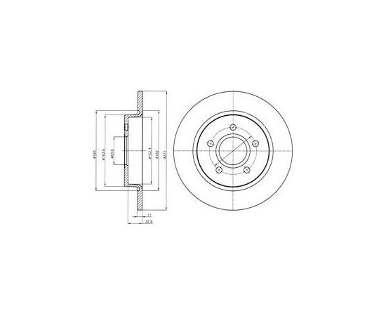 Delphi Bremžu disks BG4386C