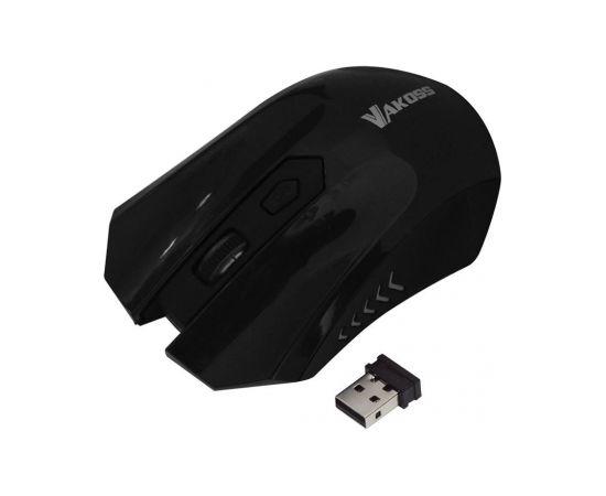 VAKOSS Wireless optical mouse TM-658UK 4D, 800/1200/1600DPI, 2.4GHz, black