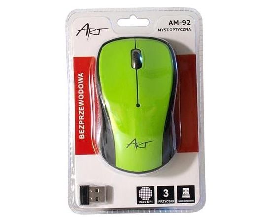 ART mouse wireless-optical USB AM-92F green