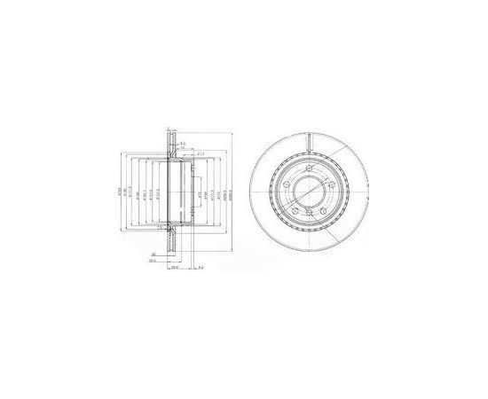 Delphi Bremžu disks BG3901