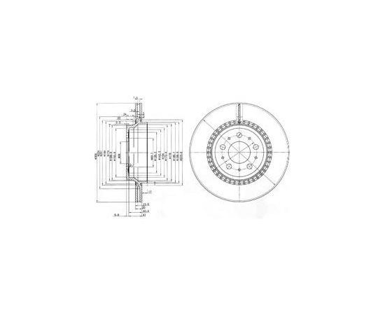 Delphi Bremžu disks BG3782C