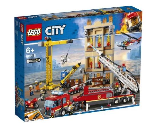 60216 LEGO® City Fire Pilsētas centra ugunsdzēsēju brigāde