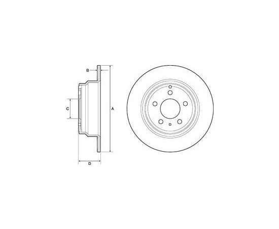 Delphi Bremžu disks BG2842C