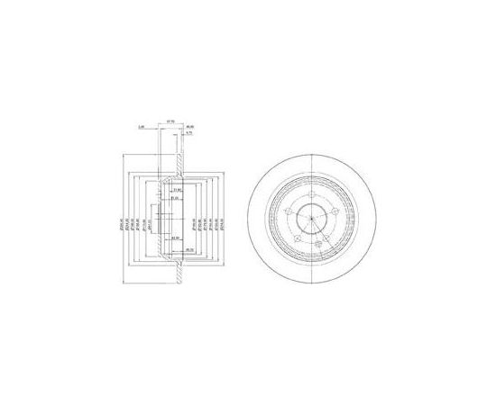 Delphi Bremžu disks BG3969C