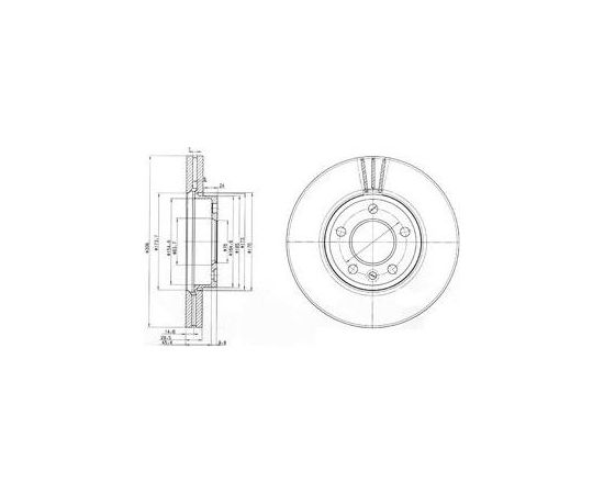 Delphi Bremžu disks BG9891C