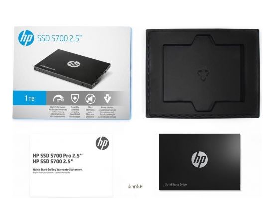 HP SSD S700 1TB 2.5'', SATA3 6GB/s, 561/523 MB/s, 3D NAND