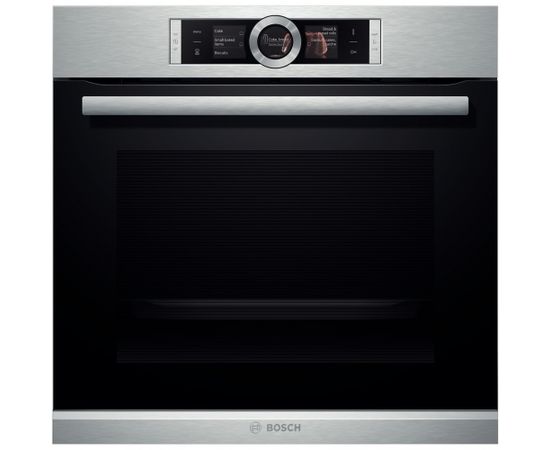 Bosch HBG6764S1 cepeškrāsns, 71L ,A+, pirolīze, 4D, TFT, zonde, Serie8