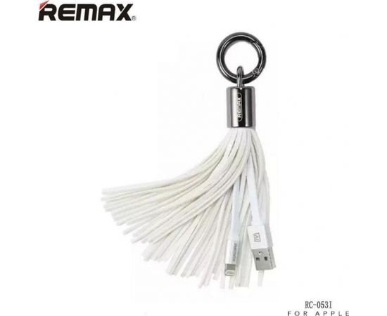 Remax Tassels Ring  Data Cable for iPhone  White