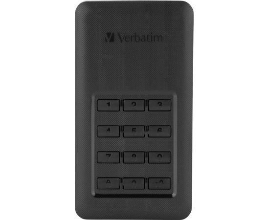 Verbatim External SDD 256GB Store & Go G1 2.5inch  USB3.1 Black Secure Portable