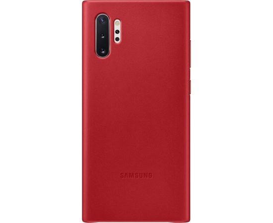 Samsung Galaxy Note 10+ Leather Cover Red