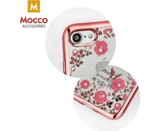 Mocco Electro Diamond Aizmugurējais Silikona Apvalks Priekš Huawei Mate 30 Lite Rozā - Caurspīdīgs