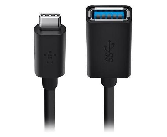 Belkin ADAPTER, USB 3.0, TYPE C-USB A,5GBPS,1.5A,BLACK