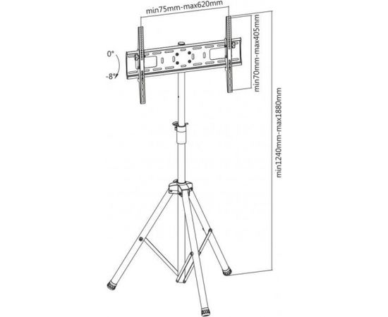 Sbox FST-846 Floor Flat Screen LED 37"-70" 35kg