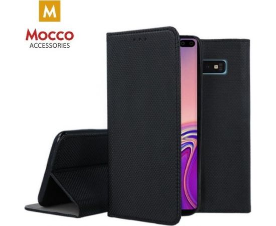 Mocco Smart Magnet Book Case Grāmatveida Maks Telefonam Huawei P40 Melns