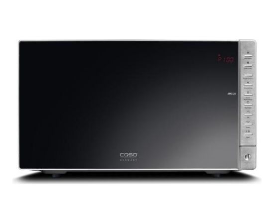 Microwave with grill Caso SMG20  Grill, 800 W, Black, Stainless steel, Free standing