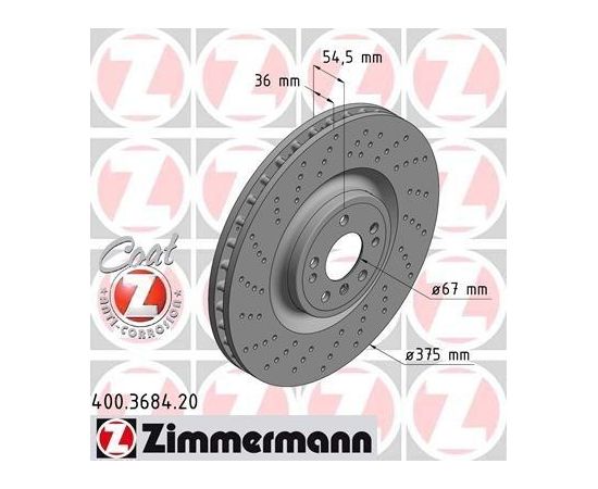 Zimmermann Bremžu disks 400.3684.20