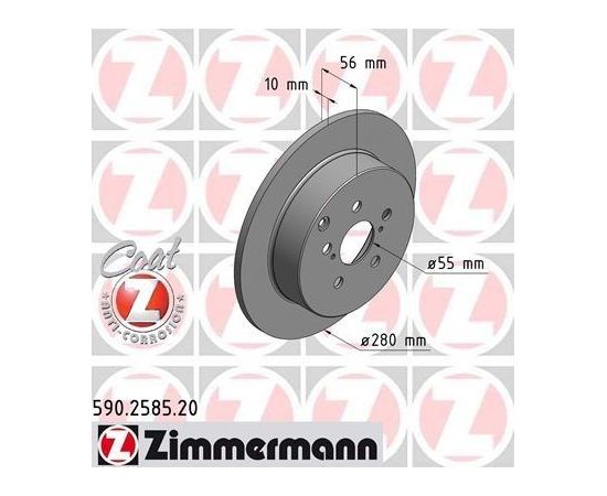 Zimmermann Bremžu disks 590.2585.20