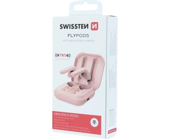 Swissten FlyPods Bluetooth 5.0 Стерео Гарнитура с Микрофоном (MMEF2ZM/A) Aналоговый розовый