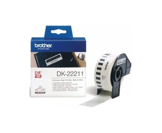 BROTHER DK22211 WHITE FILM TAPE 29MM