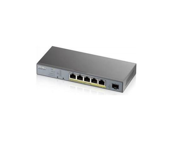 ZYXEL GS1350-6HP 6 PORT GIGABIT MANGED CCTV POE SWITCH 60WATT 802.3BT