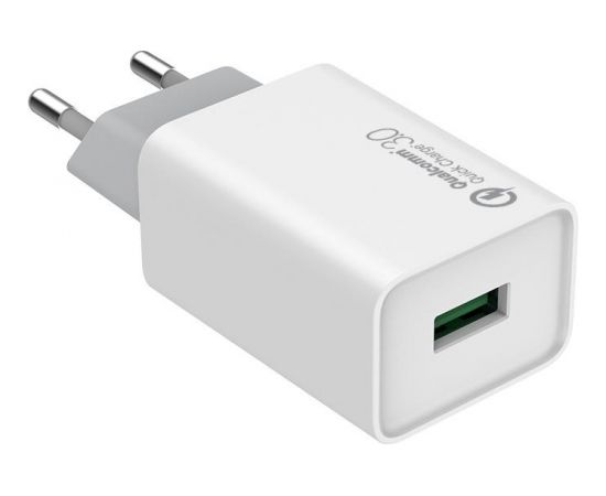 ColorWay AC Charger 1xUSB Quick Charge White, 1 m, 100-240 V, 18 W