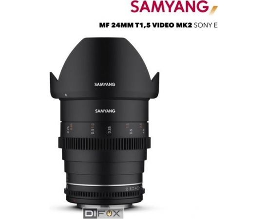 Samyang MF 24mm T1,5 VDSLR MK2 Sony E