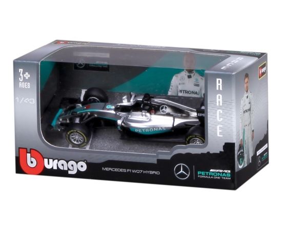 BBURAGO automašīna 1/43 Racing 2016 Mercedes AMG Petronas W07 Hybrid, 18-38026